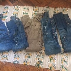 5 pairs of XS citizens of humanity overalls/jumpsuits!